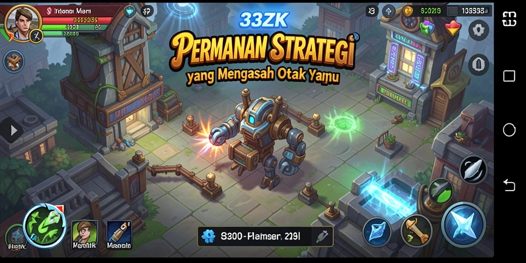 Tangkapan layar menunjukkan gameplay mendebarkan dari 33ZK.