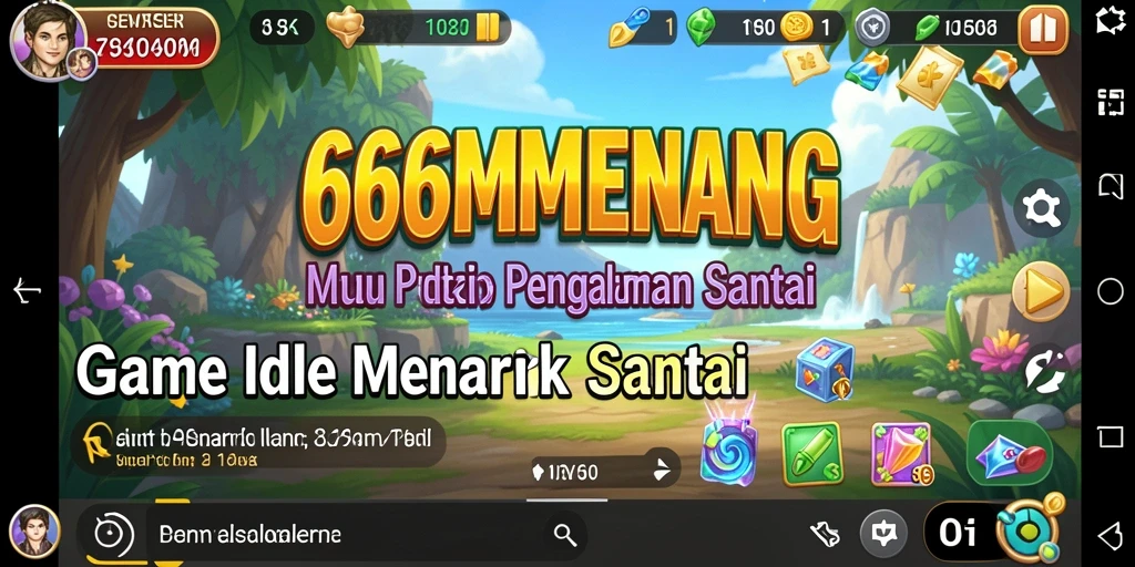 Gameplay santai dalam 666MENANG yang membuat ketagihan.