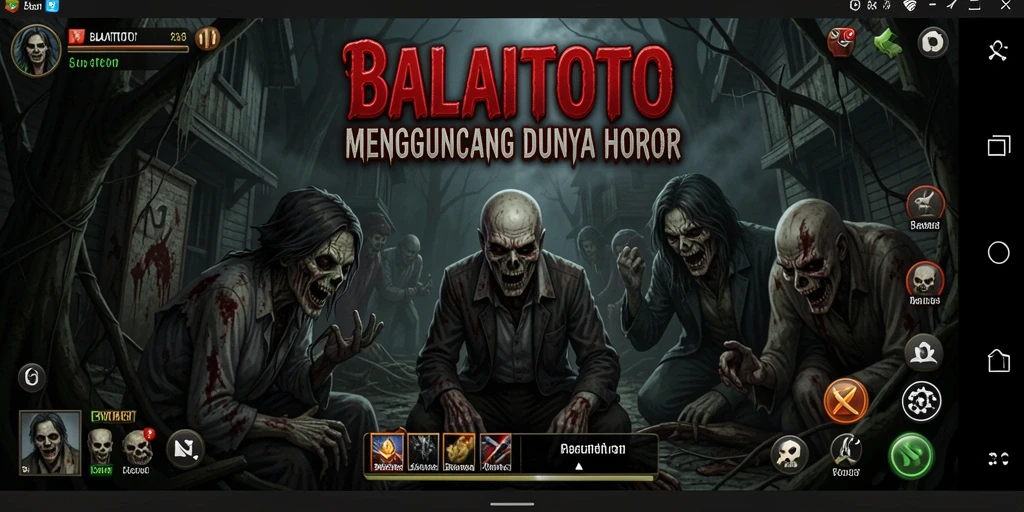 Tampilan gameplay BALAITOTO yang menegangkan dan misterius.