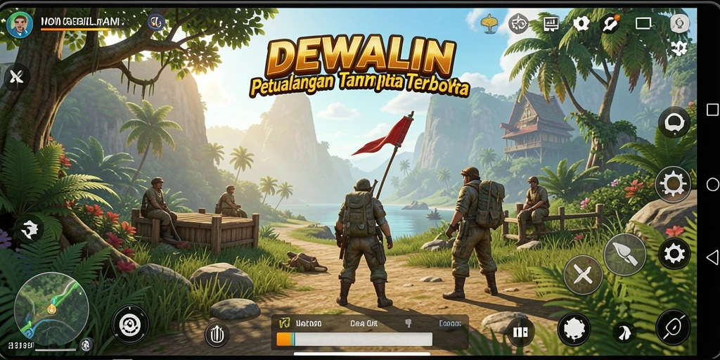 Gameplay seru DEWALIN dalam dunia terbuka yang luas.