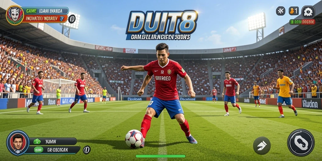Tampilan gameplay seru di DUIT8 dengan berbagai cabang olahraga.