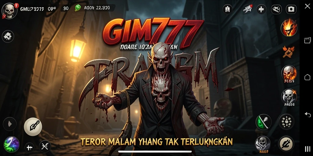 Tangkapan layar menunjukkan suasana mencekam GIM777 saat menjelajahi tempat angker.