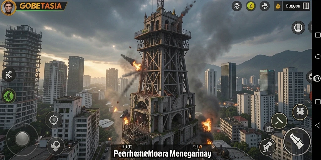 Gameplay menara pertahanan yang intens dan strategis.