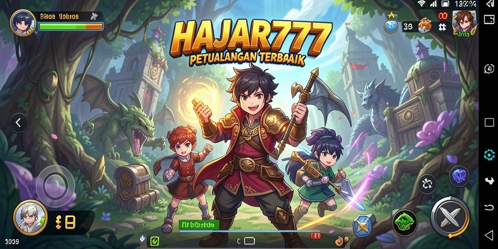 Screenshot gameplay HAJAR777 yang menampilkan petualangan Anime yang seru.