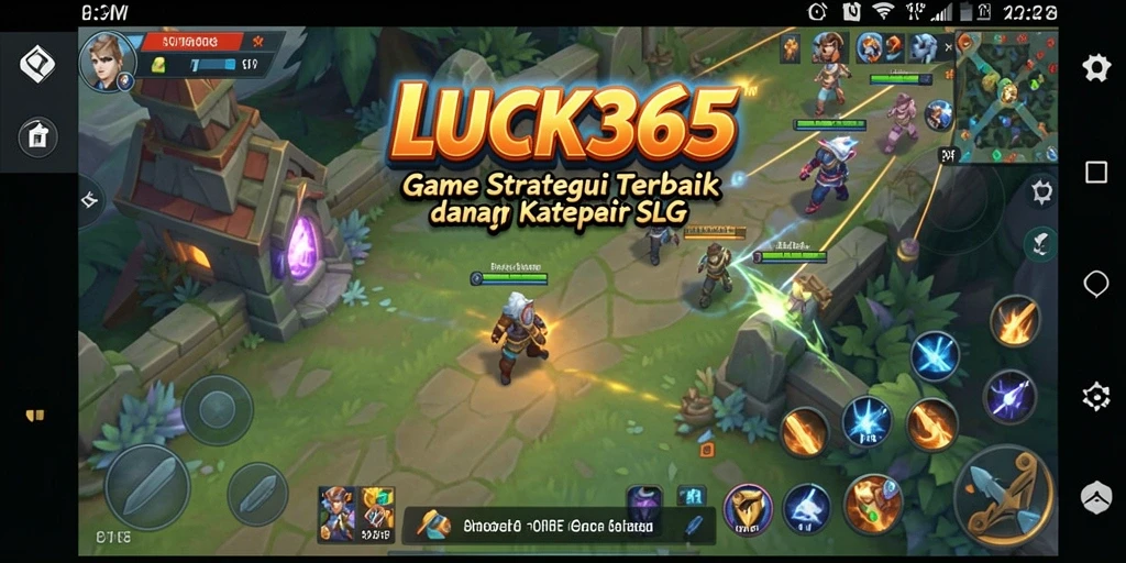 Tampilan gameplay menakjubkan dari LUCK365 dengan aksi strategi SLG.