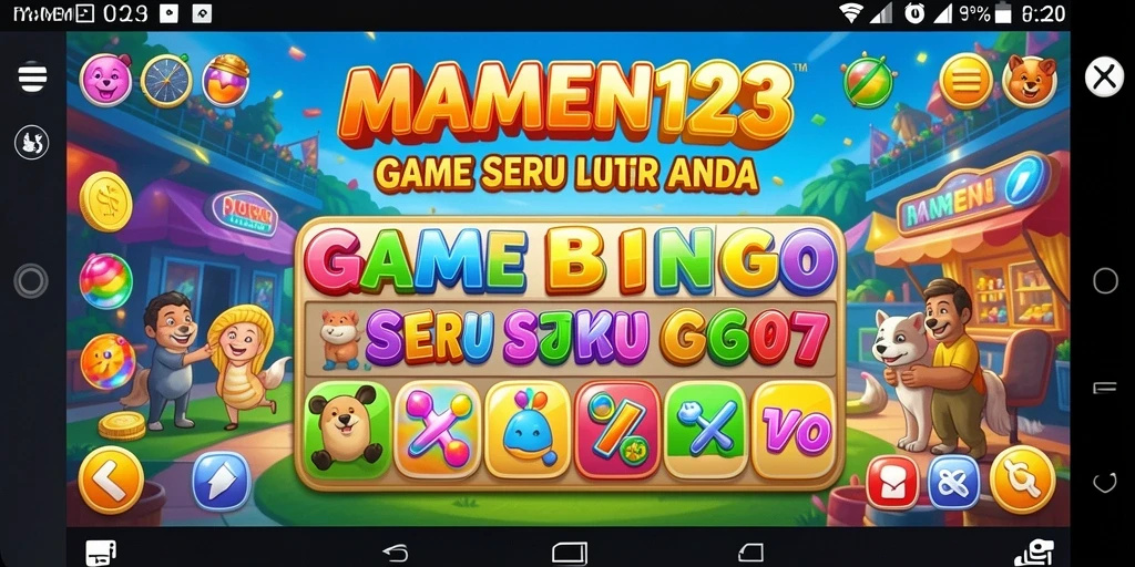 Screenshot gameplay seru MAMEN123 dengan variasi Bingo.