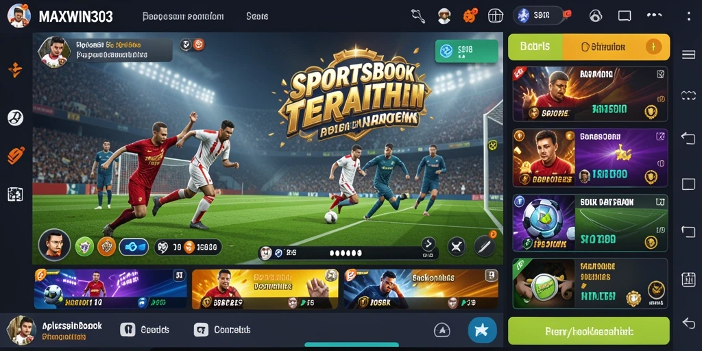 Tampilan gameplay menarik di aplikasi Sportsbook MAXWIN303.