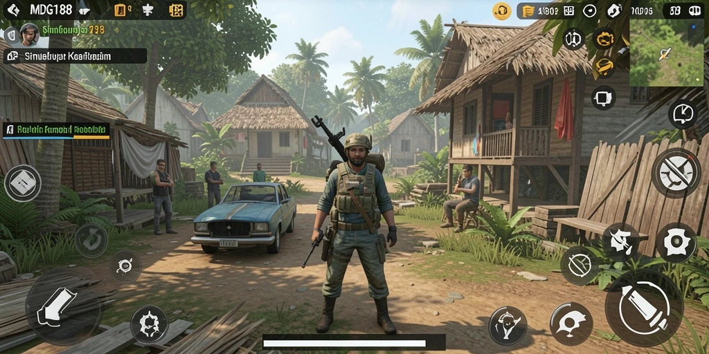 Screenshot gameplay MDG188 menampilkan kehidupan sim yang dinamis dan interaktif.