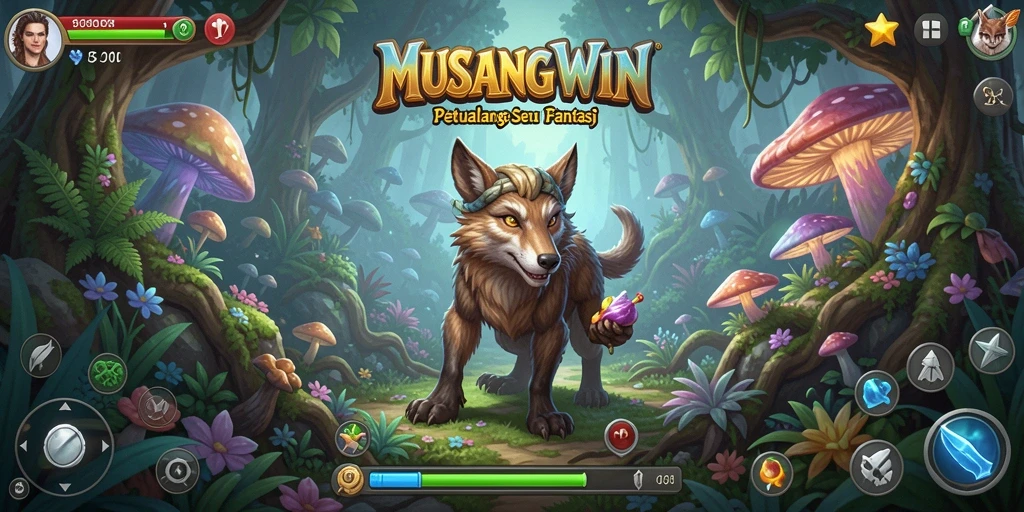 Screenshot utama <strong>MUSANGWIN</strong> menampilkan momen petualangan seru.