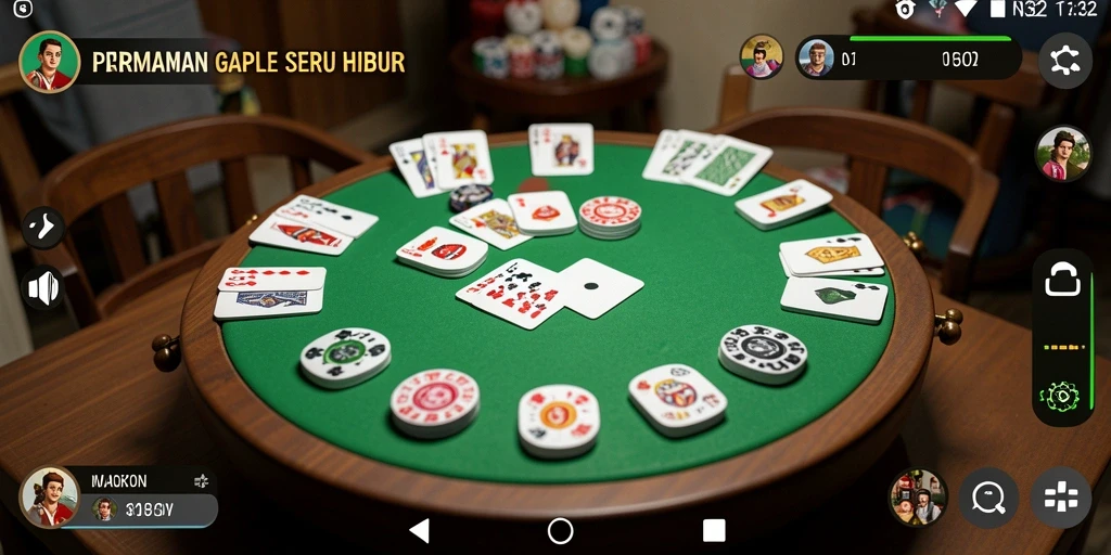 Tampilan gameplay seru Gaple di N32 yang memikat.