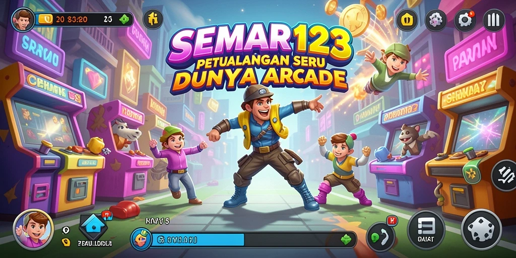Tampilan gameplay SEMAR123 dengan aksi seru penuh warna.