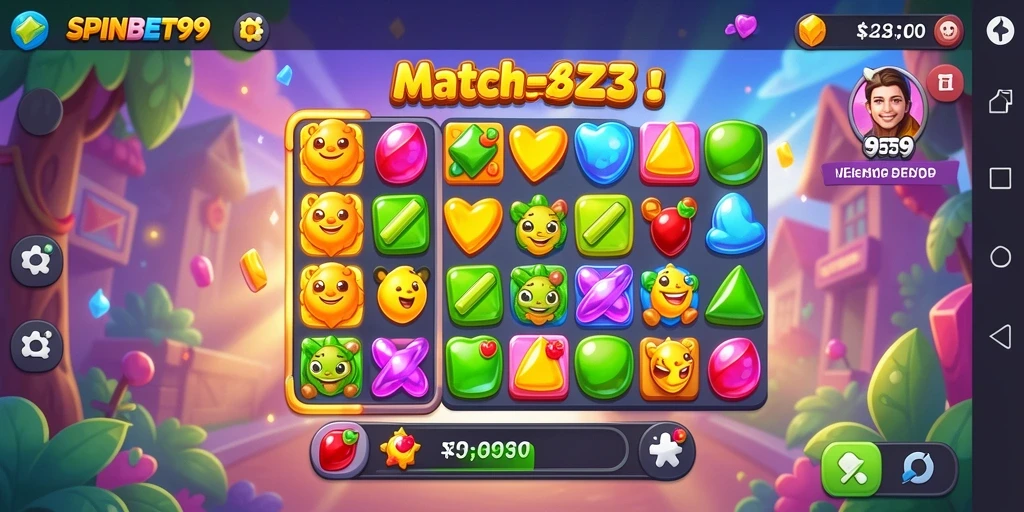 Tampilan gameplay <strong>SPINBET99</strong> yang seru dan penuh warna.