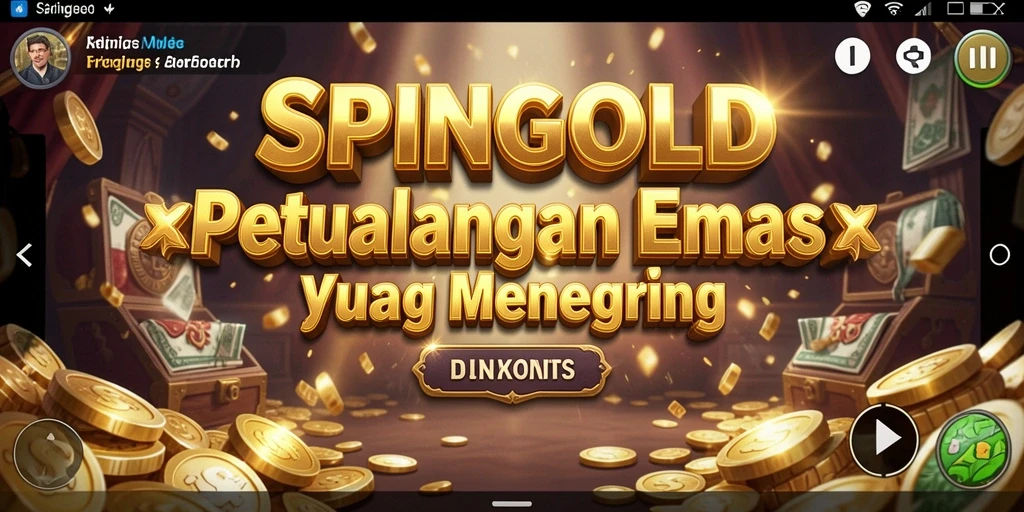 Tampilan gameplay SPINGOLD yang mengasyikkan dan penuh petualangan.