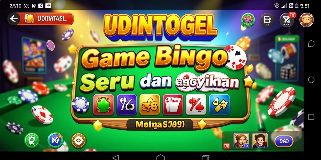 Tampilan gameplay seru pada UDINTOGEL yang menghadirkan Bingo menarik.